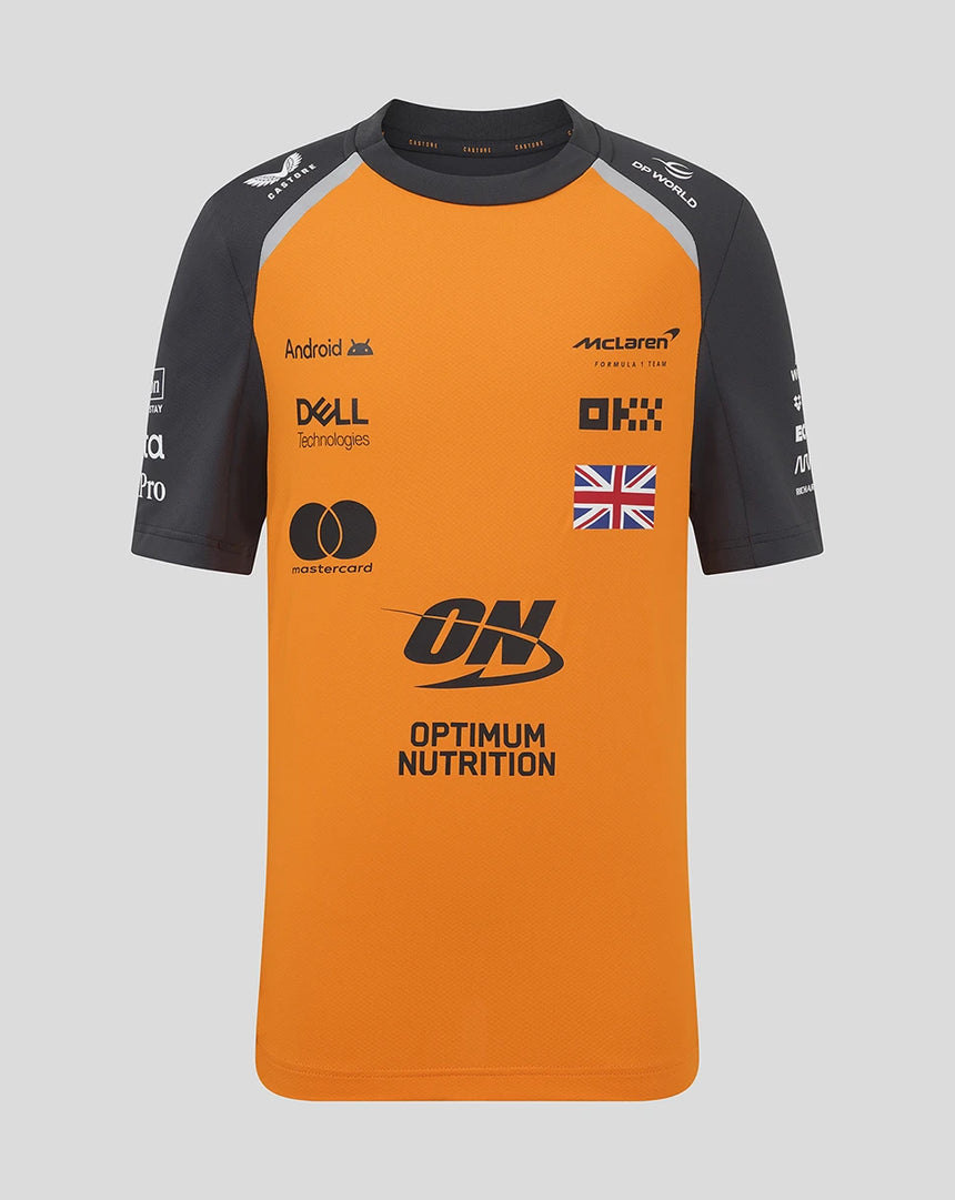Camiseta infantil con el equipo McLaren F1 de Lando Norris