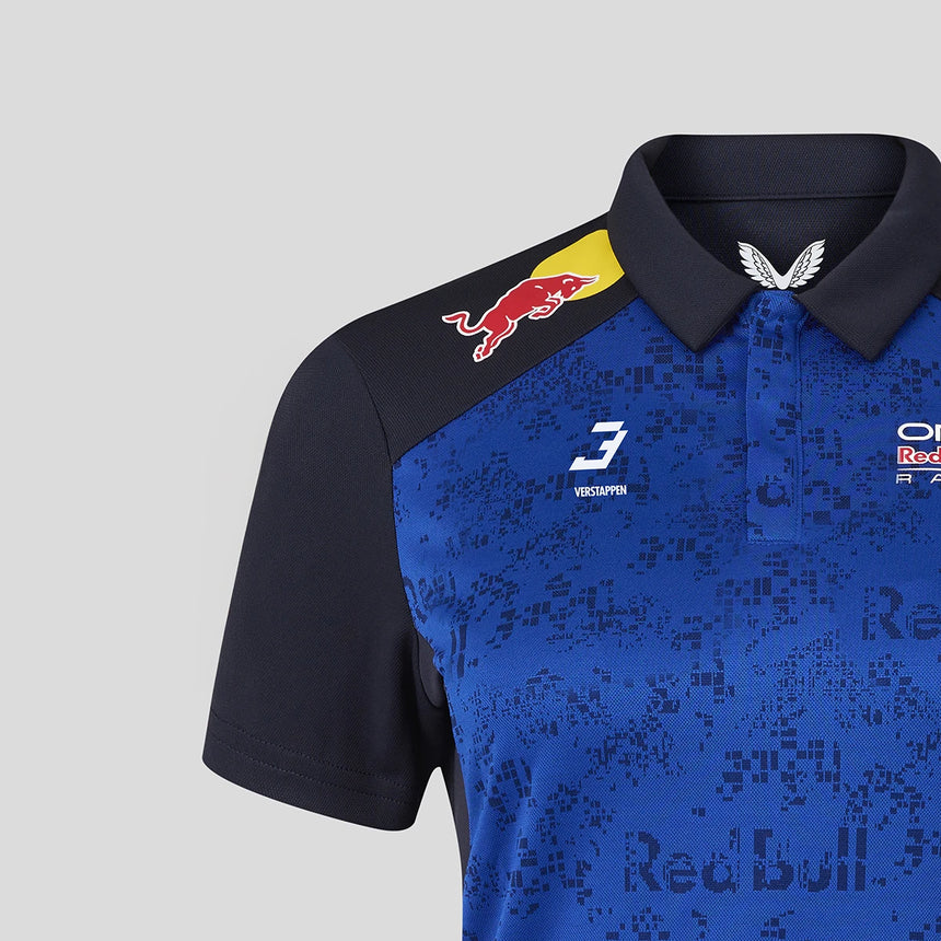 Red Bull polo, team, Max Verstappen, womens, blue, 2026