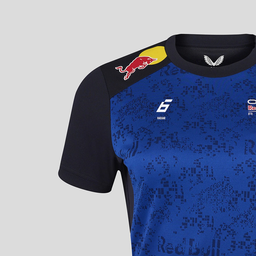 Red Bull t-shirt, team, Isack Hadjar, womens, blue, 2026