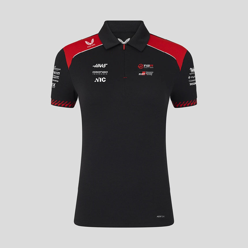 Haas F1 polo, team, womens, black