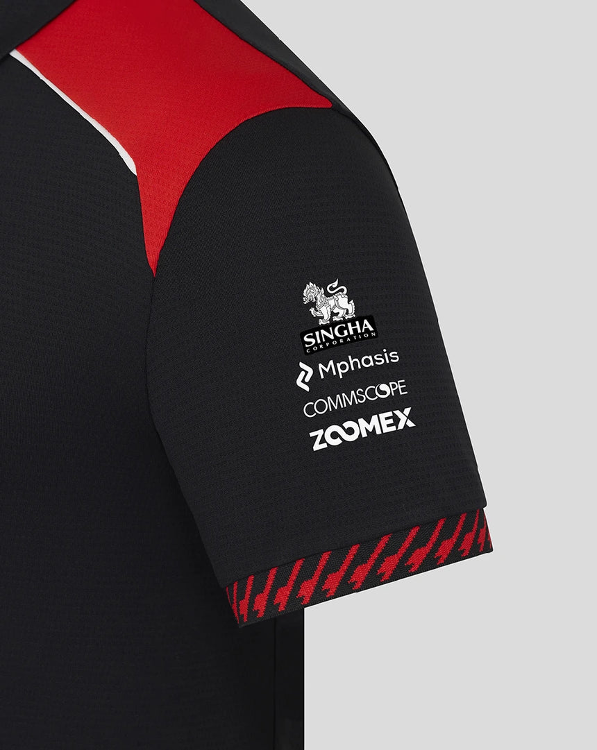 Haas F1 polo, team, womens, black