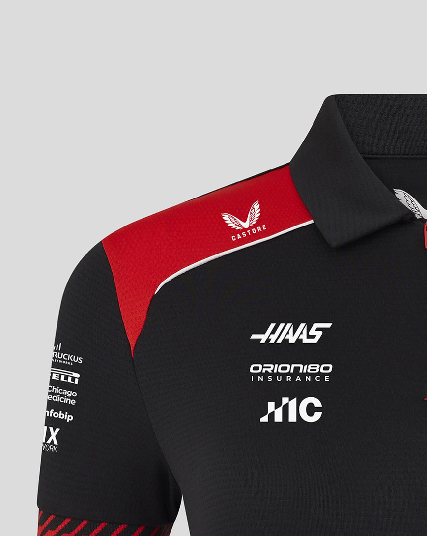Haas F1 polo, team, womens, black