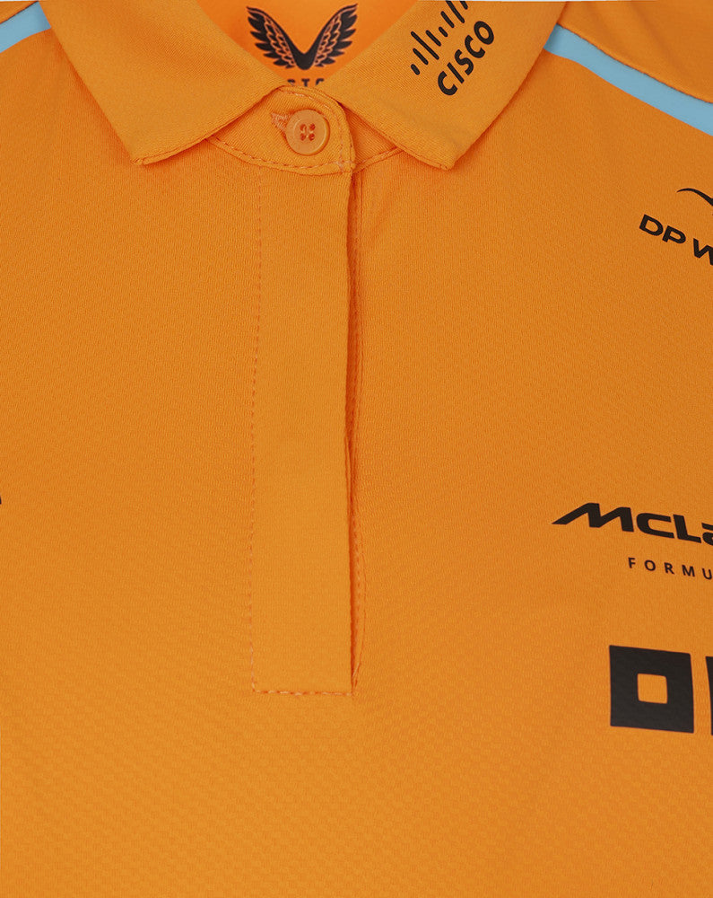 McLaren polo, Castore, team, women, orange, 2024 - FansBRANDS®