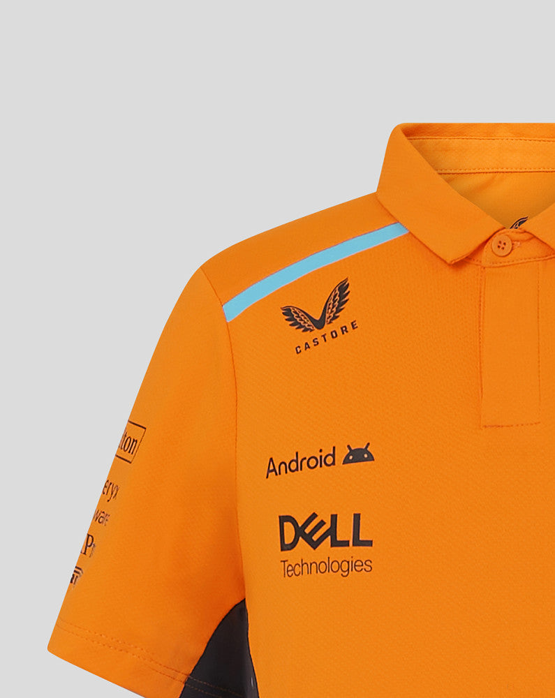 McLaren polo, Castore, team, kids, orange, 2024 - FansBRANDS®