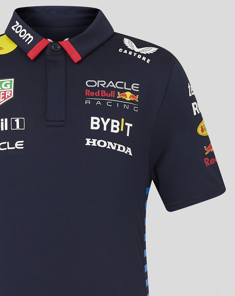 Red Bull polo, Castore, team, kids, blue, 2024 - FansBRANDS®