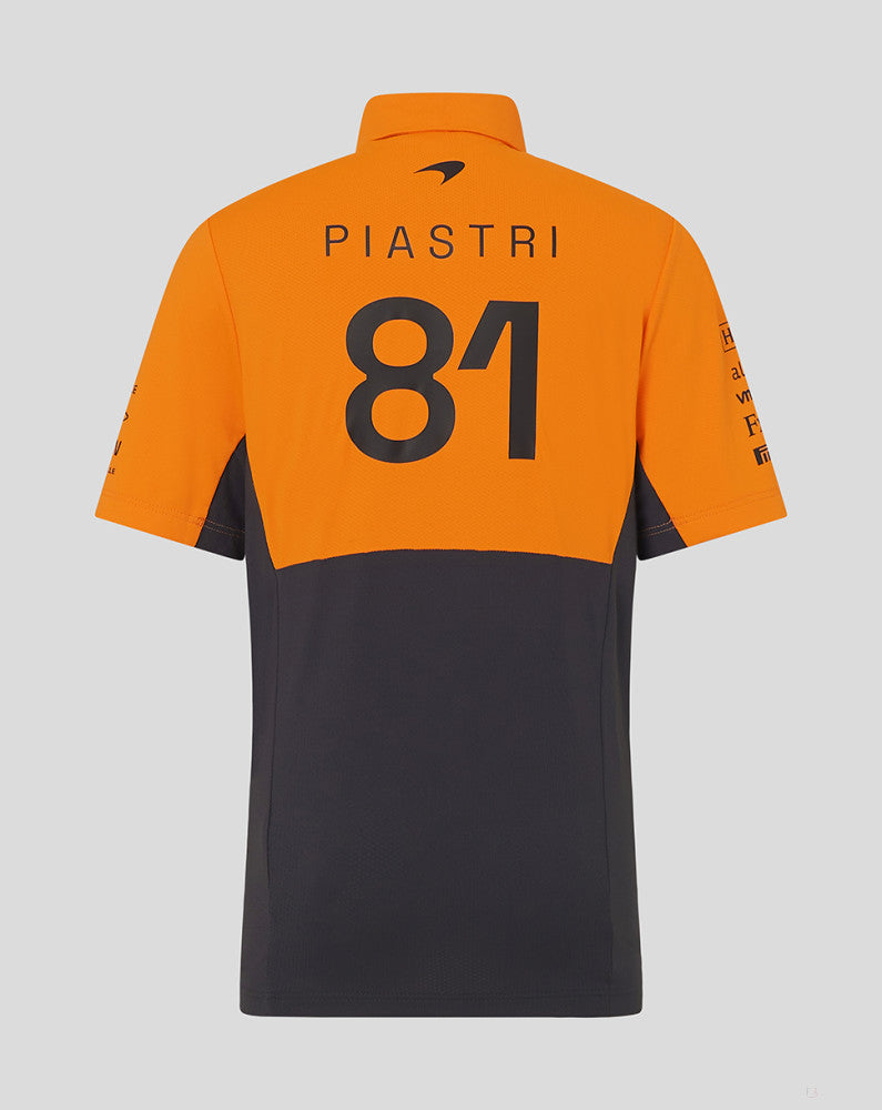 McLaren polo, Castore, Oscar Piastri, kids, orange - FansBRANDS®