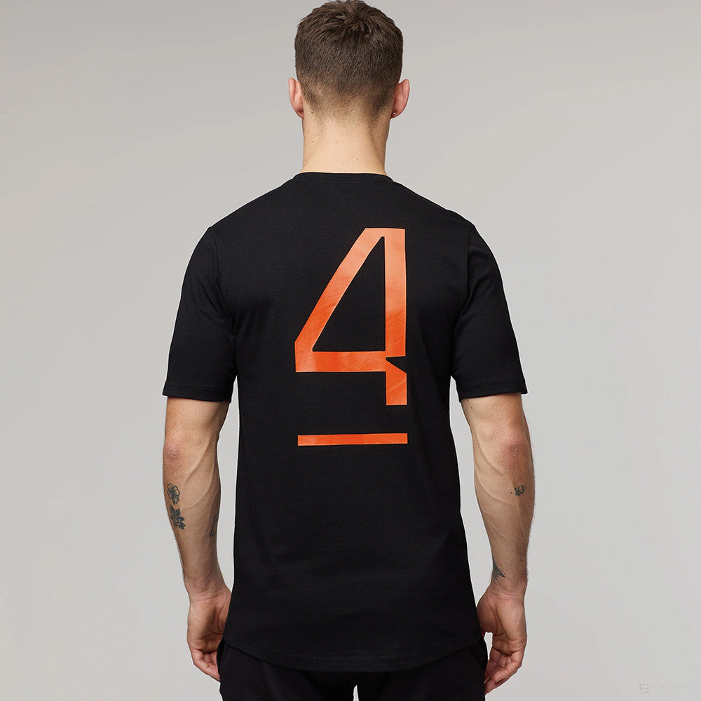 McLaren T-Shirt, Lando Norris #4, Black, 2022 - FansBRANDS®