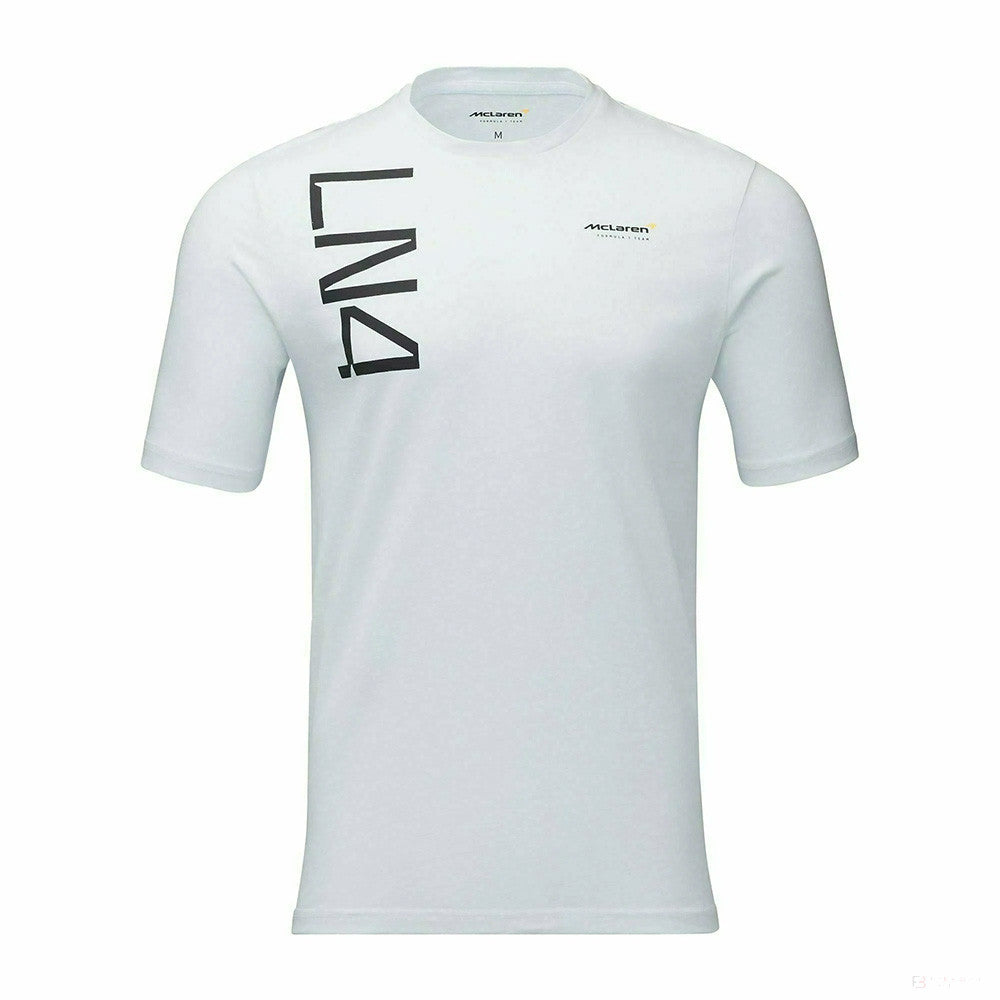 McLaren T-Shirt, Lando Norris #4, White, 2022 - FansBRANDS®