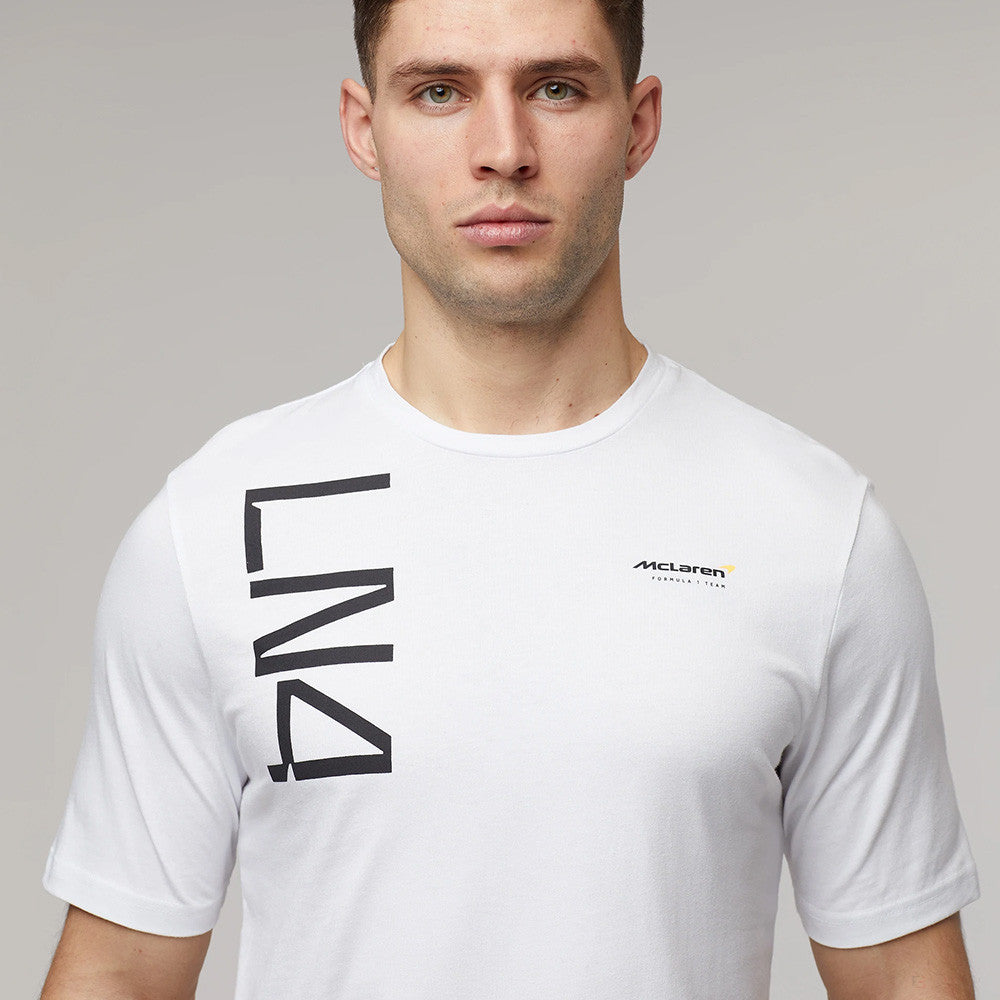 McLaren T-Shirt, Lando Norris #4, White, 2022 - FansBRANDS®