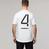 McLaren T-Shirt, Lando Norris #4, White, 2022 - FansBRANDS®