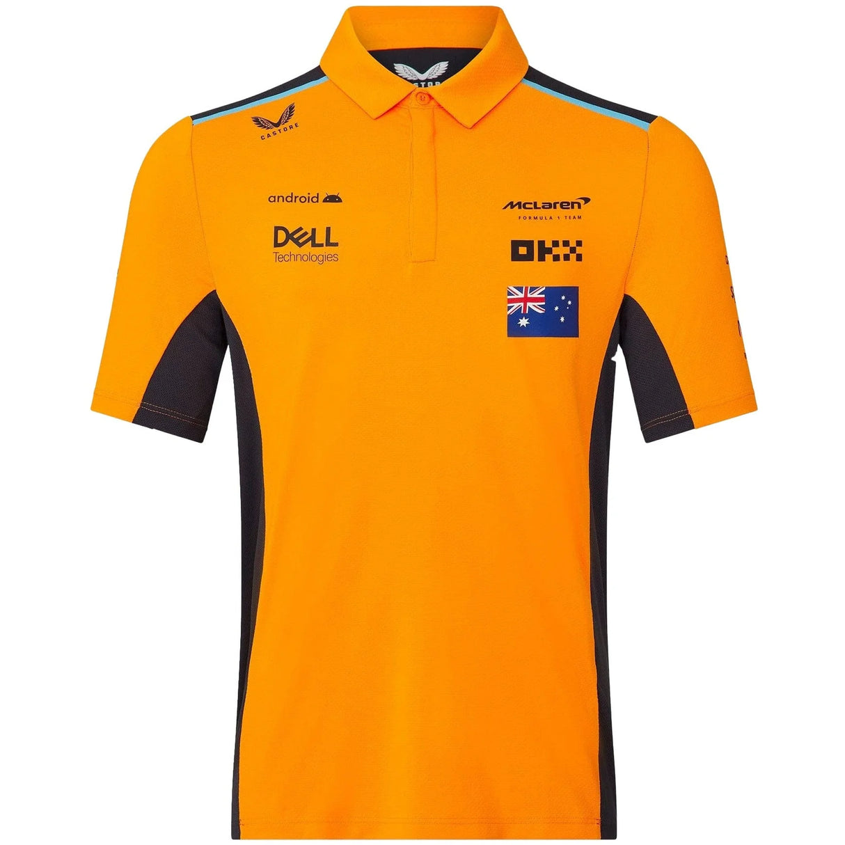 McLaren polo, Castore, Oscar Piastri, orange