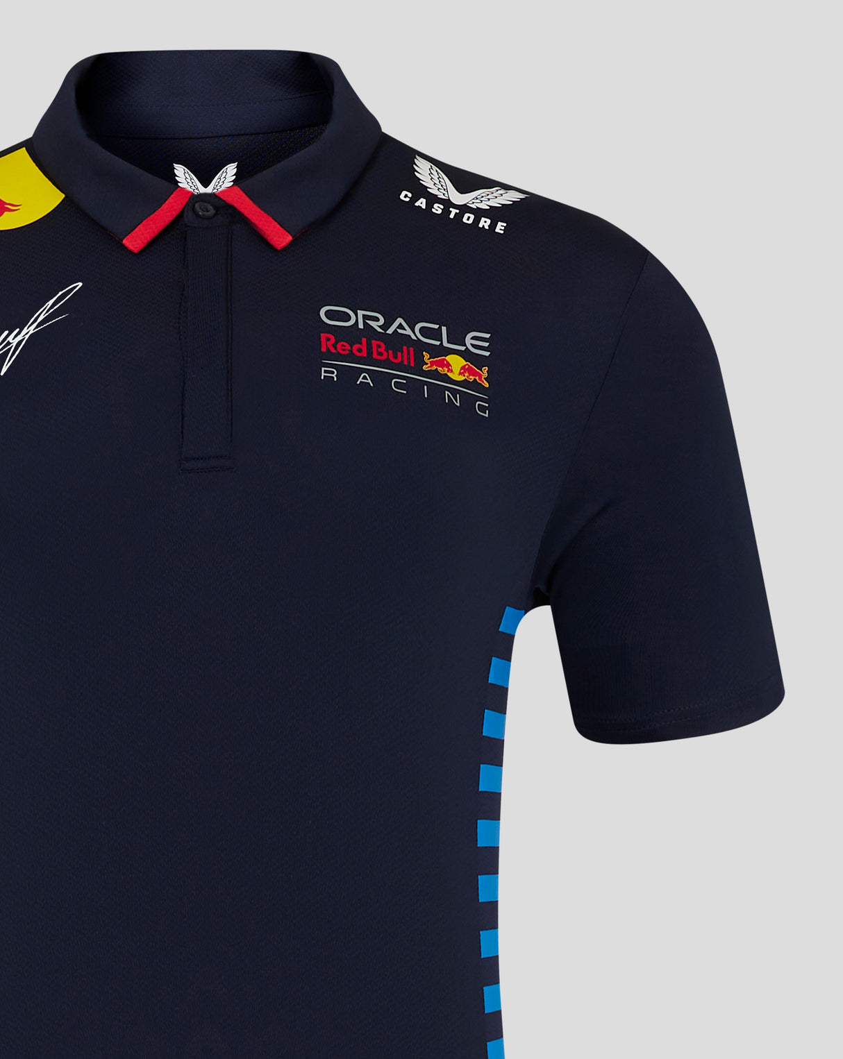 Red Bull polo, Castore, Sergio Perez, blue - FansBRANDS®