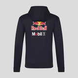 Red Bull hoodie, team, full zip, blue