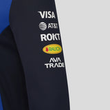 Red Bull hoodie, team, full zip, blue