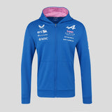 Alpine hoodie, full zip, team, blue