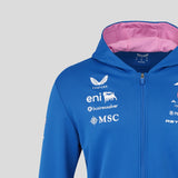 Alpine hoodie, full zip, team, blue