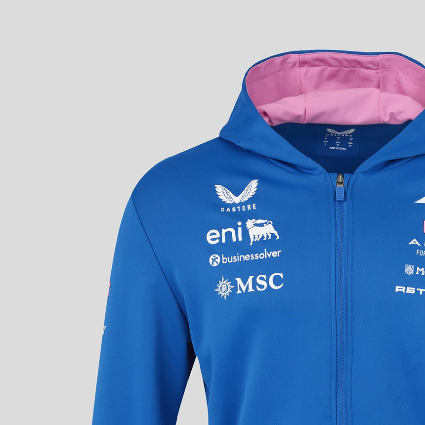 Alpine hoodie, full zip, team, blue