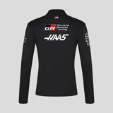 Haas F1 sweatshirt, quarter zip, team, black