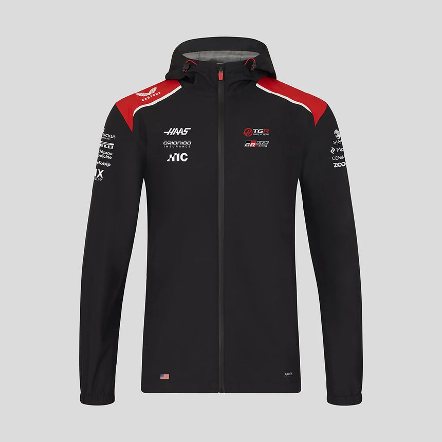 Haas F1 rain jacket, team, black