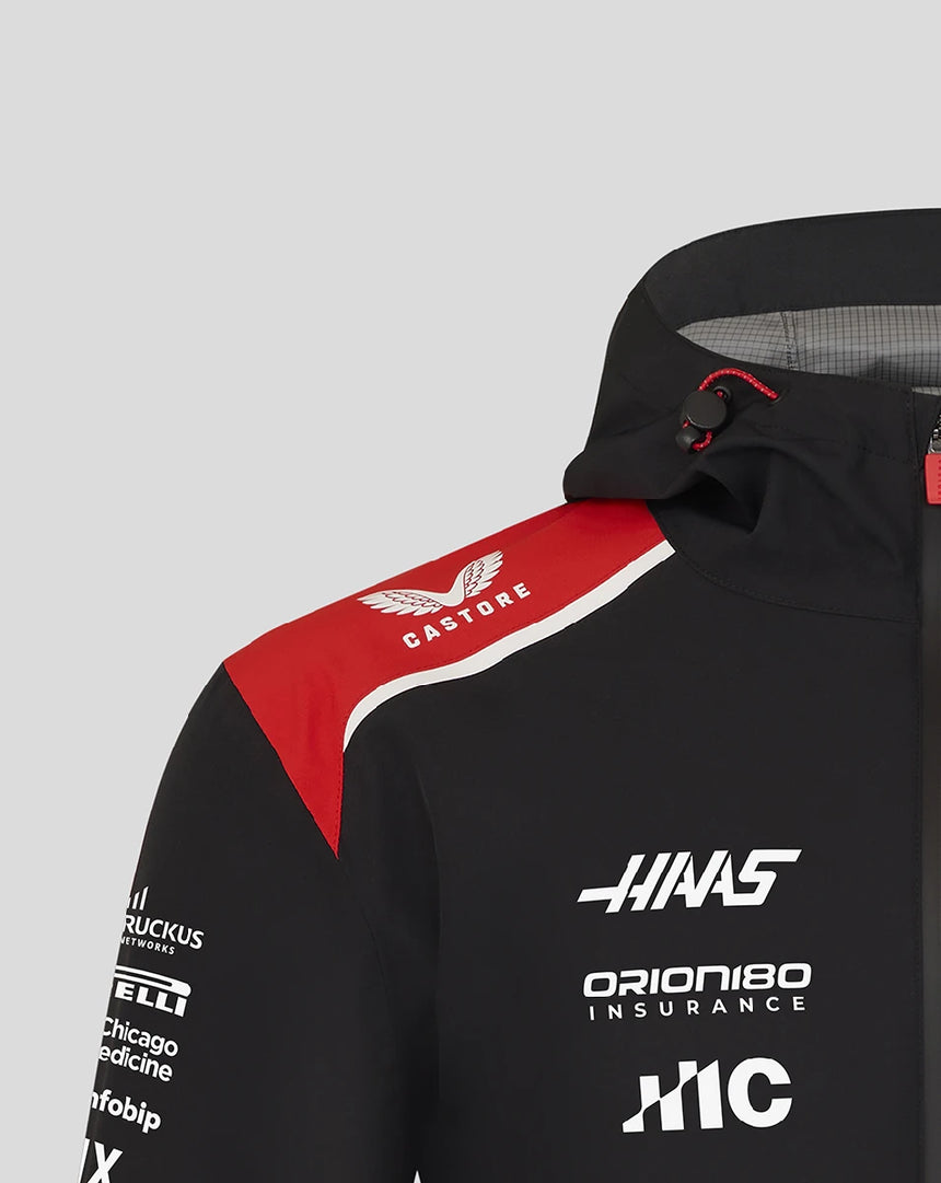 Haas F1 rain jacket, team, black
