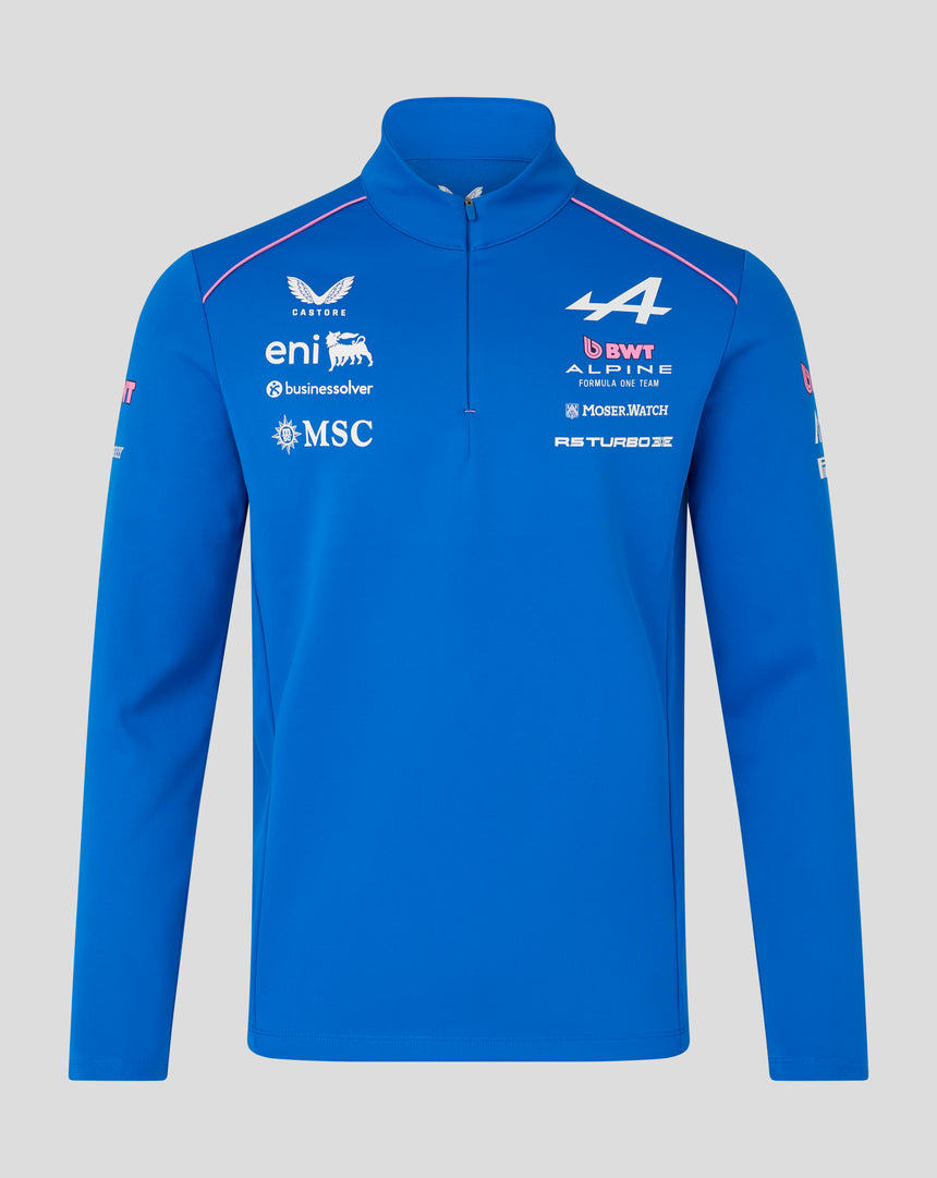 Alpine Sweatshirt, team, quarter zip, blue