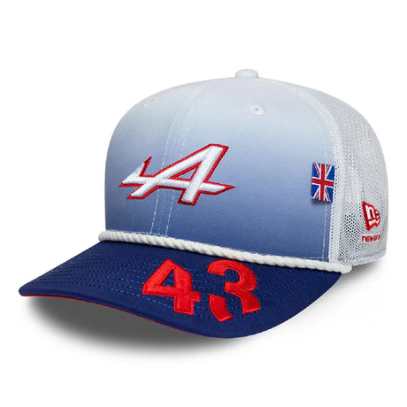 Alpine cap, team, Franco Colapinto, 9SEVENTY, New Era, Silverstone Special Edition, white, 2026