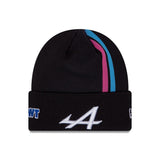 Alpine cap, New Era, Esteban Ocon, beanie, Kids, black, 2024