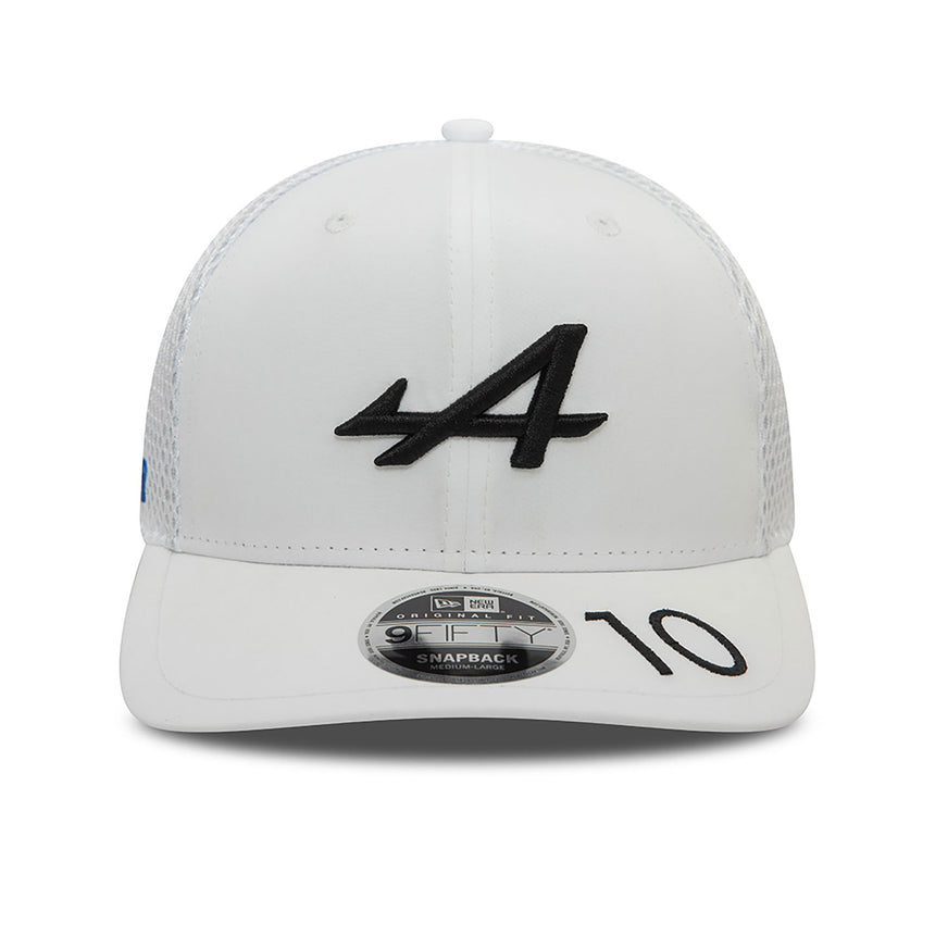Gorra alpina, New Era, Pierre Gasly, 9FIFTY, Adulto, Blanco, 2024