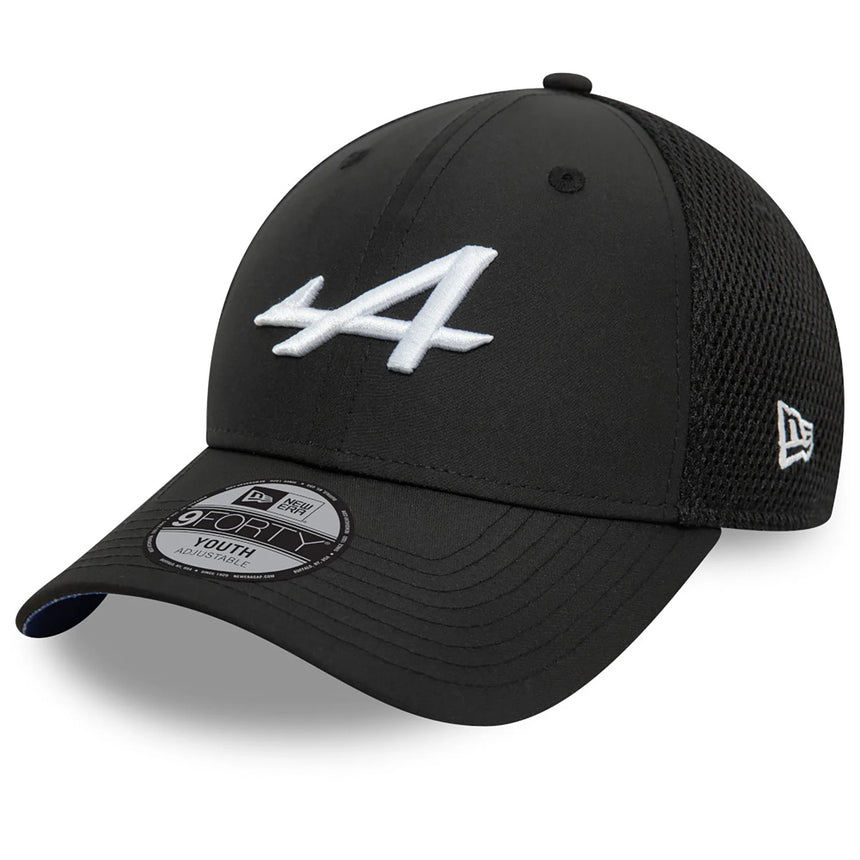 Gorra Alpine, New Era, equipo, 9FORTY, para niños, negra, 2024