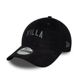 Aston Villa cap, cord, 9FORTY, New Era, black