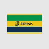 Ayrton Senna flag, yellow