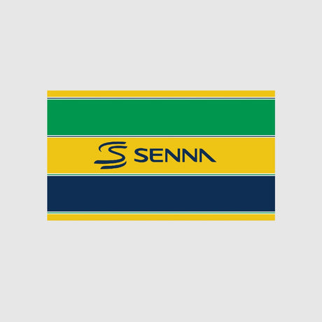 Ayrton Senna flag, yellow