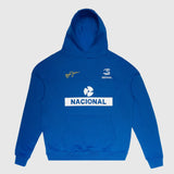 Ayrton Senna hoodie, nacional, blue