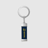 Ayrton Senna keychain, signatured, blue