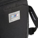 Black shoulder bag with BMW M Motorsport logo, Puma.