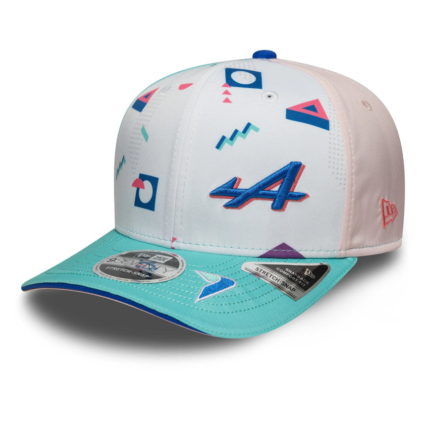 Gorra Alpine Esteban Ocon Miami 9Seventy, blanca 🔥