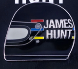 Pin de James Hunt, casco 1976, negro, 2019
