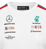 Mercedes Team Womens Driver Tee, White, 2023