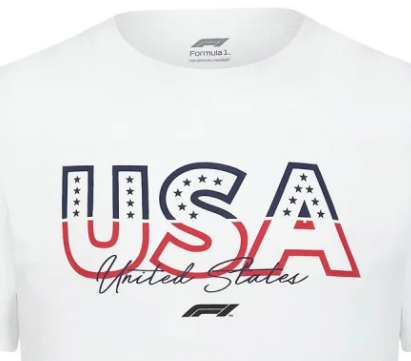 Camiseta F1 Fanwear Austin GP SE, blanca, 2022