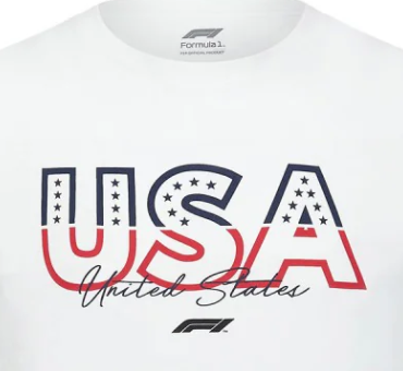 Camiseta F1 Fanwear Austin GP SE, blanca, 2022