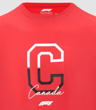 Camiseta F1 Fanwear GP de Canadá, roja, 2022