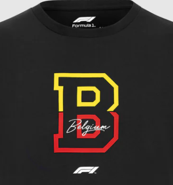 Camiseta F1 Fanwear Spa GP SE, negra, 2022