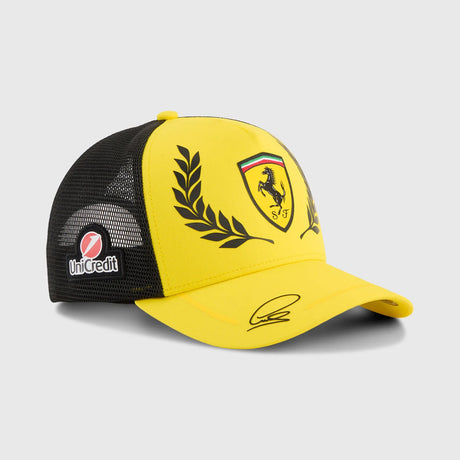 Ferrari cap, Lewis Hamilton, trucker, silverstone special edition, Puma, Yellow, 2026