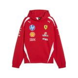 Ferrari hoodie, team, drivers authentic, red, 2026