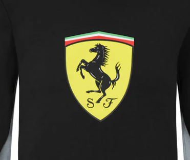 Ferrari Kids Sweater, Shield, Black, 2021
