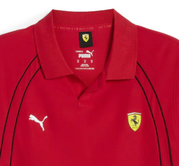 Ferrari polo, Puma, carrera, rojo