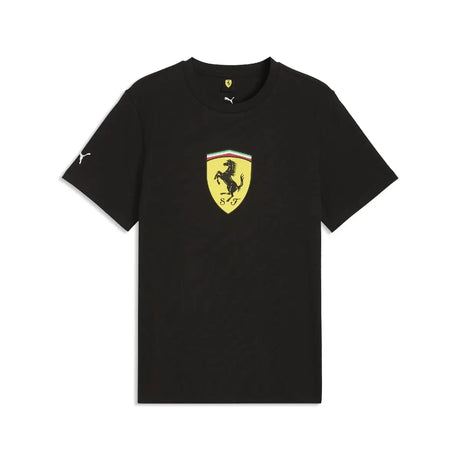 Ferrari t-shirt, colored shield, black