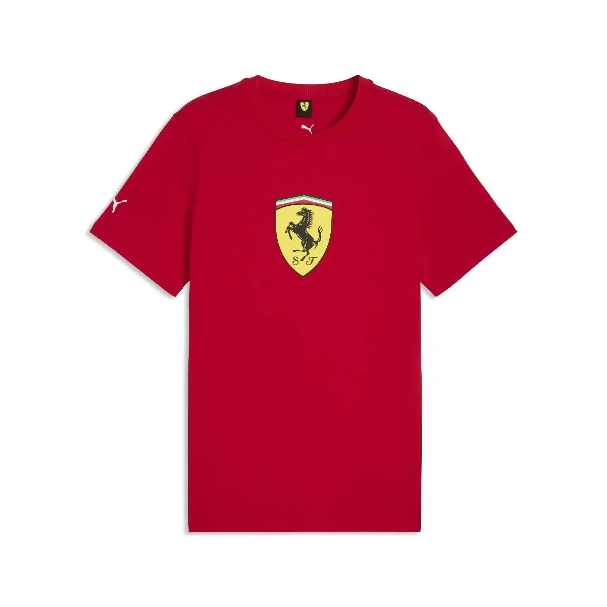 Ferrari t-shirt, colored shield, red