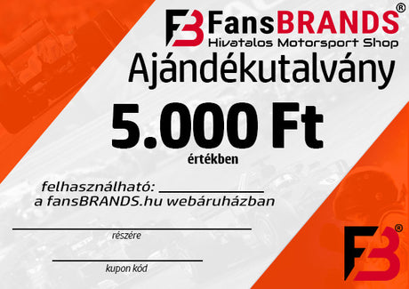 Ajándékutalvány 5.000 Ft - FansBRANDS®