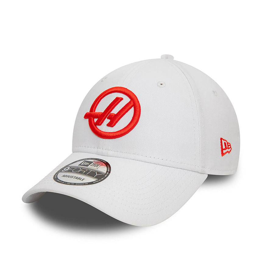 Gorra Haas, NEW ERA, 9FORTY, blanca